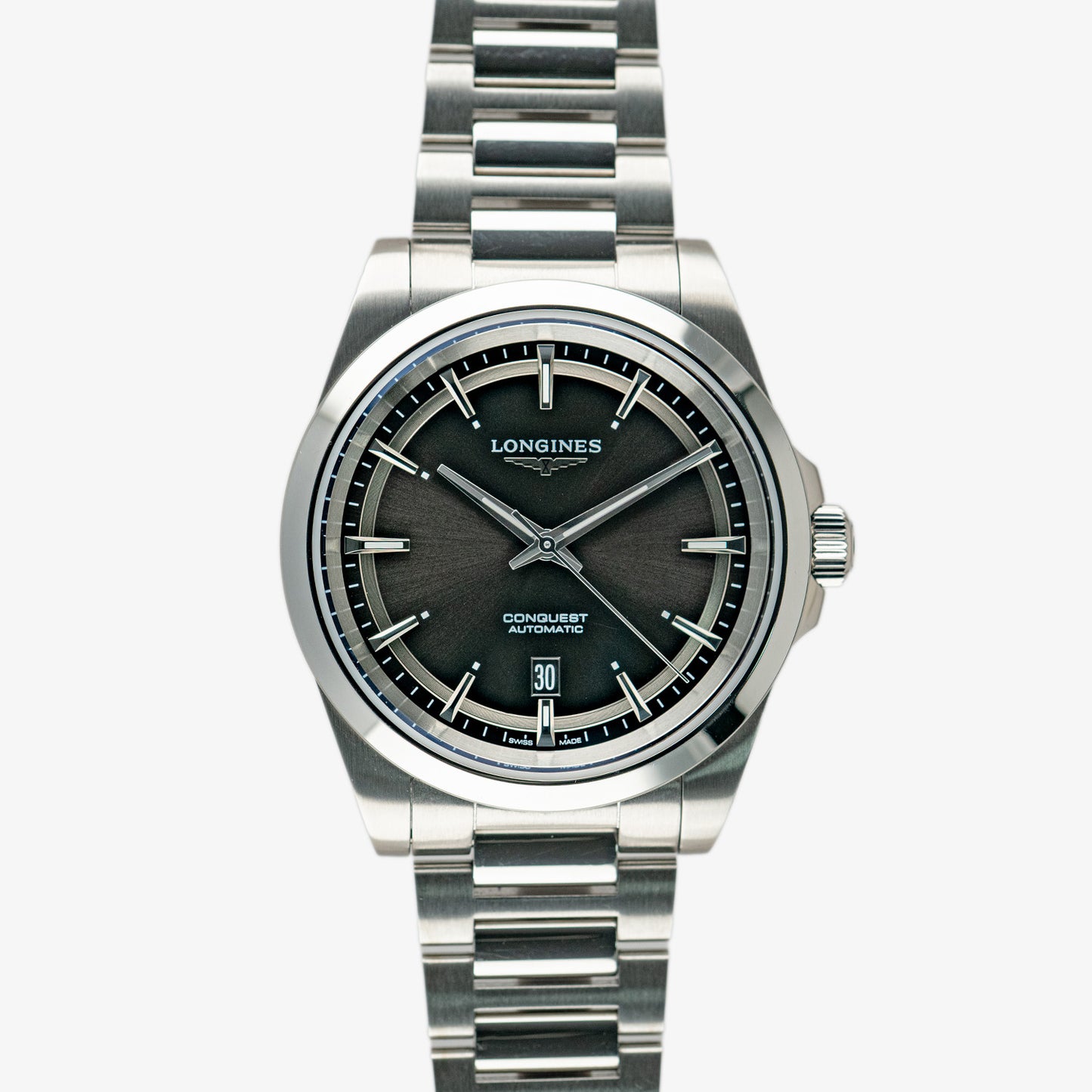 Longines Conquest Automatic Black Dial Steel 41mm