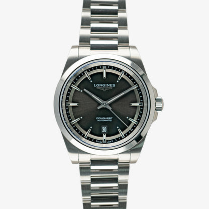 Longines Conquest Automatic Black Dial Steel 41mm