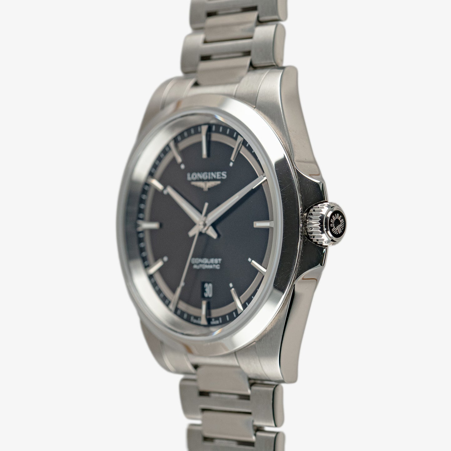 Longines Conquest Automatic Black Dial Steel 41mm
