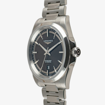 Longines Conquest Automatic Black Dial Steel 41mm