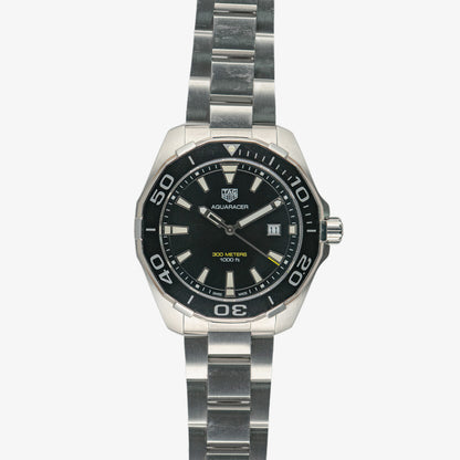 TAG Heuer Aquaracer Quartz Black Dial Steel 43mm