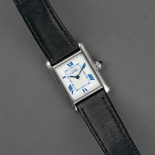 Cartier Tank Must de Cartier Quartz White Blue Dial 23mm