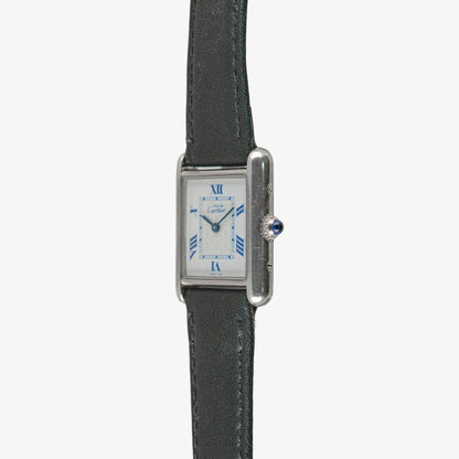 Cartier Tank Must de Cartier Quartz White Blue Dial 23mm