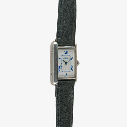 Cartier Tank Must de Cartier Quartz White Blue Dial 23mm