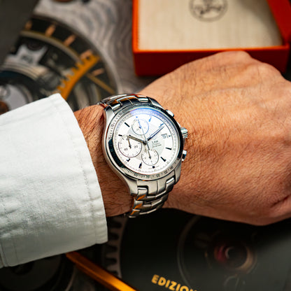 TAG Heuer Link Automatic Chronograph White Dial 42mm