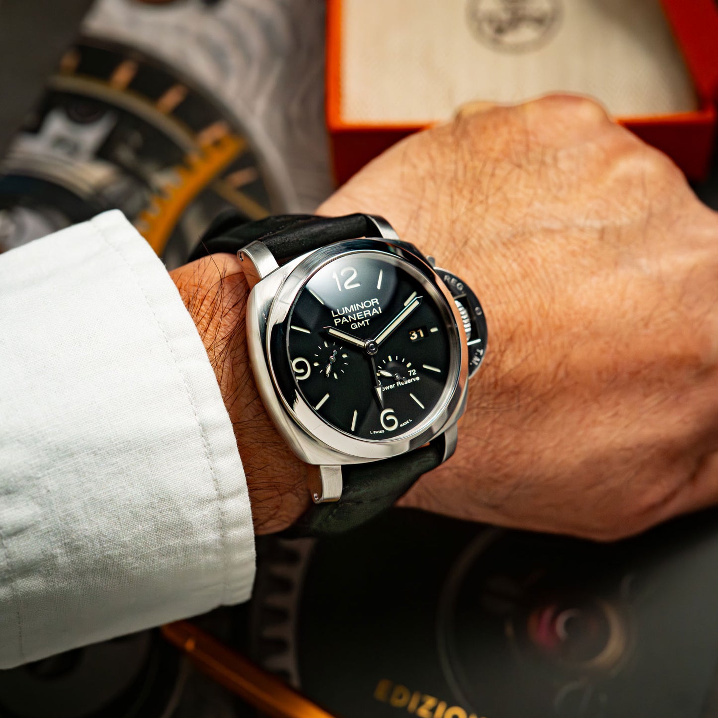 Panerai Luminor PAM 321 GMT Automatic Black 44mm