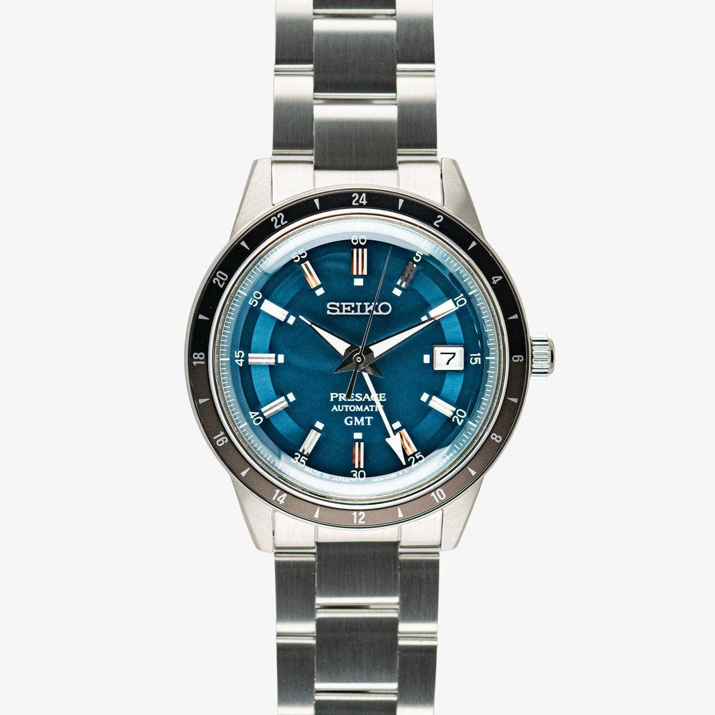 Seiko Presage GMT Automatic Blue Dial 40.5mm