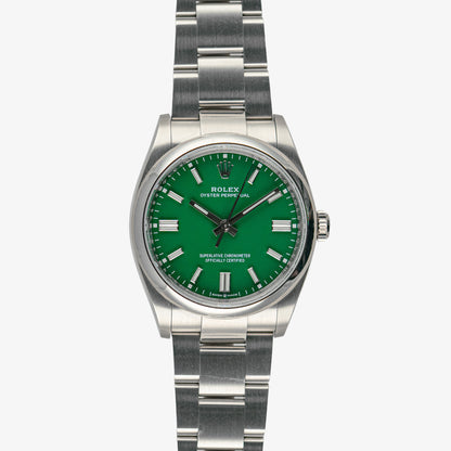 Rolex Oyster Perpetual 36 Automatic Green Dial 36mm