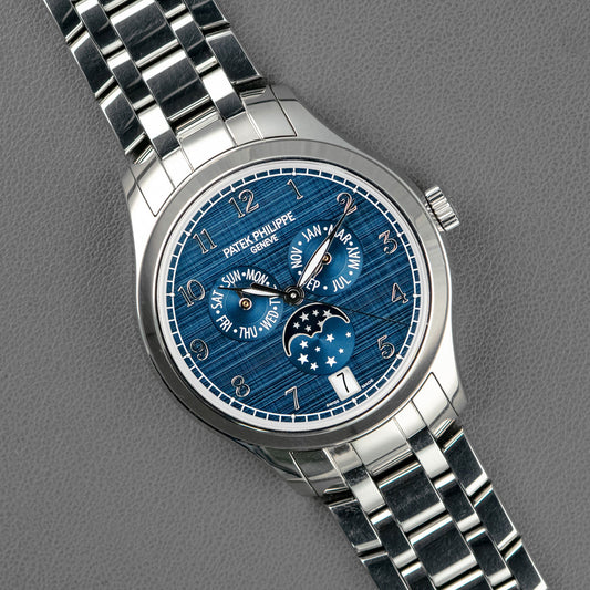 Patek Philippe Annual Calendar Moon Phase Steel Blue 38mm