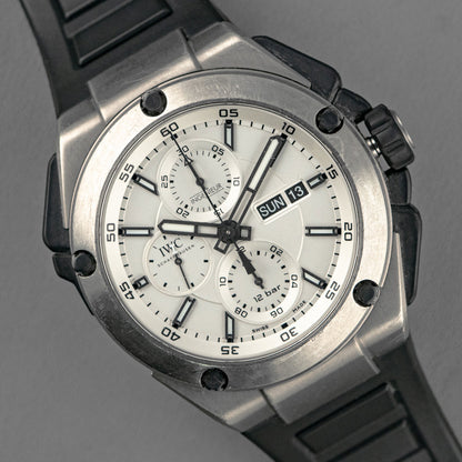 IWC Ingenieur Double Chronograph Titanium White 45mm