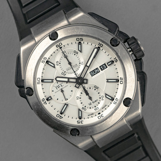 IWC Ingenieur Double Chronograph Titanium White 45mm