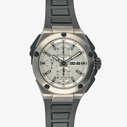 IWC Ingenieur Double Chronograph Titanium White 45mm