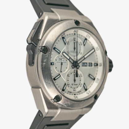 IWC Ingenieur Double Chronograph Titanium White 45mm