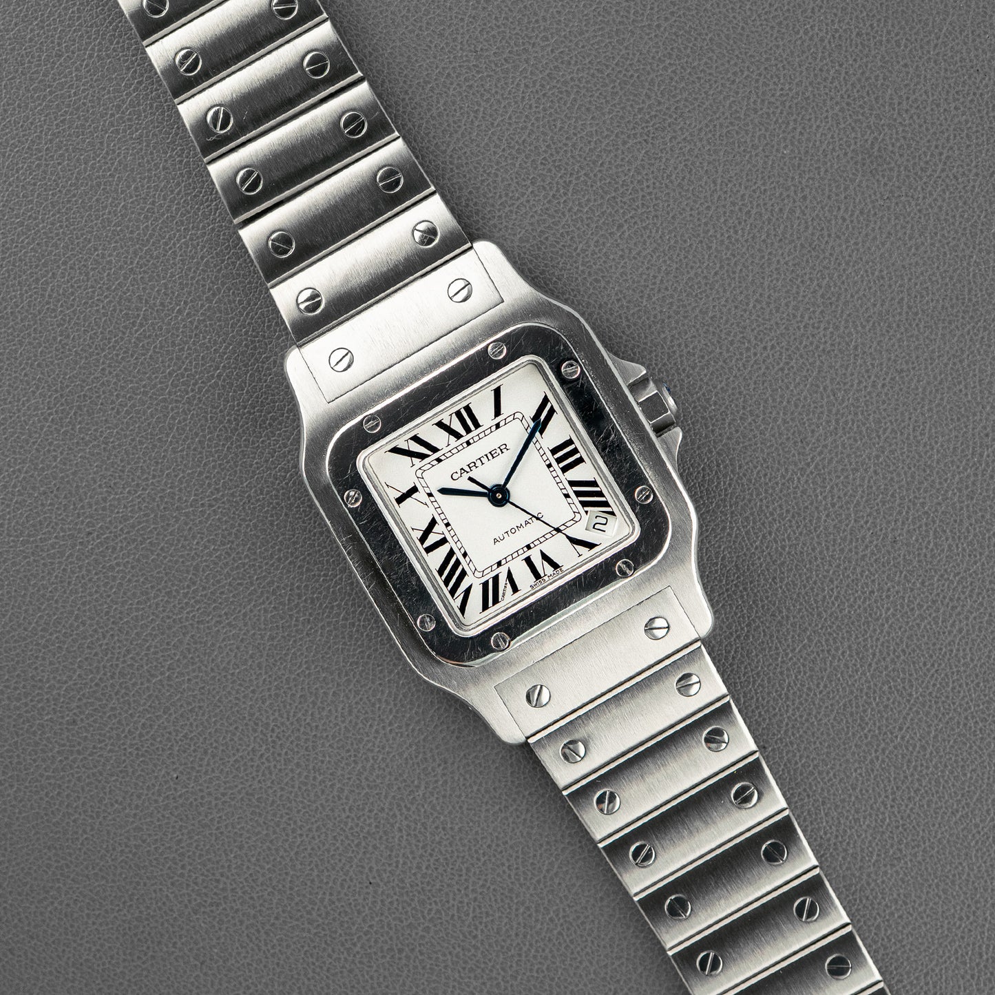 Cartier Santos Galbée M Automatic Steel White Dial 29mm