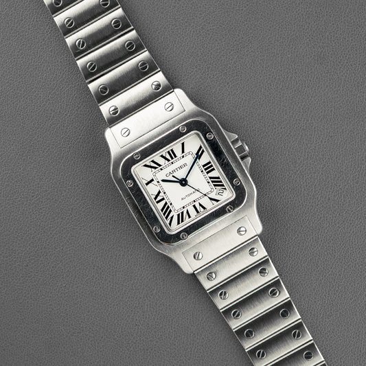 Cartier Santos Galbée M Automatic Steel White Dial 29mm