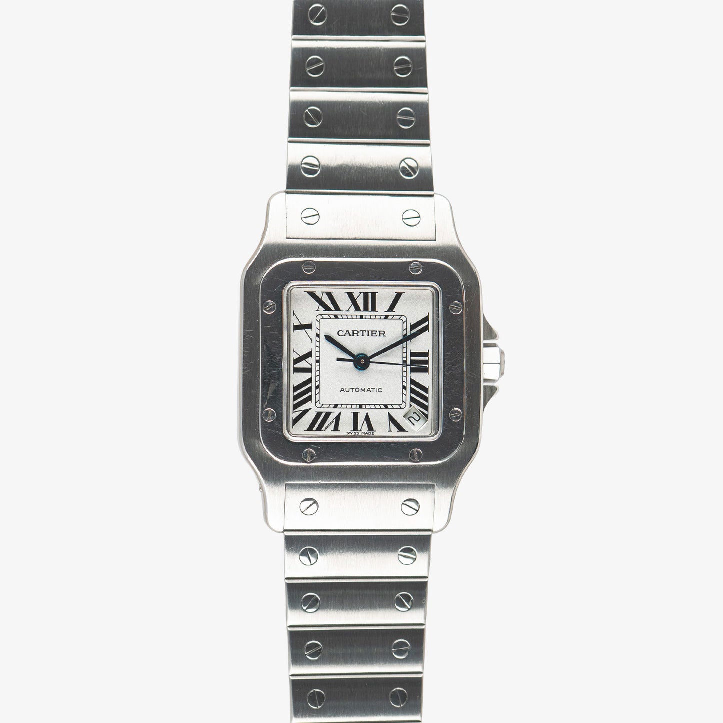 Cartier Santos Galbée M Automatic Steel White Dial 29mm