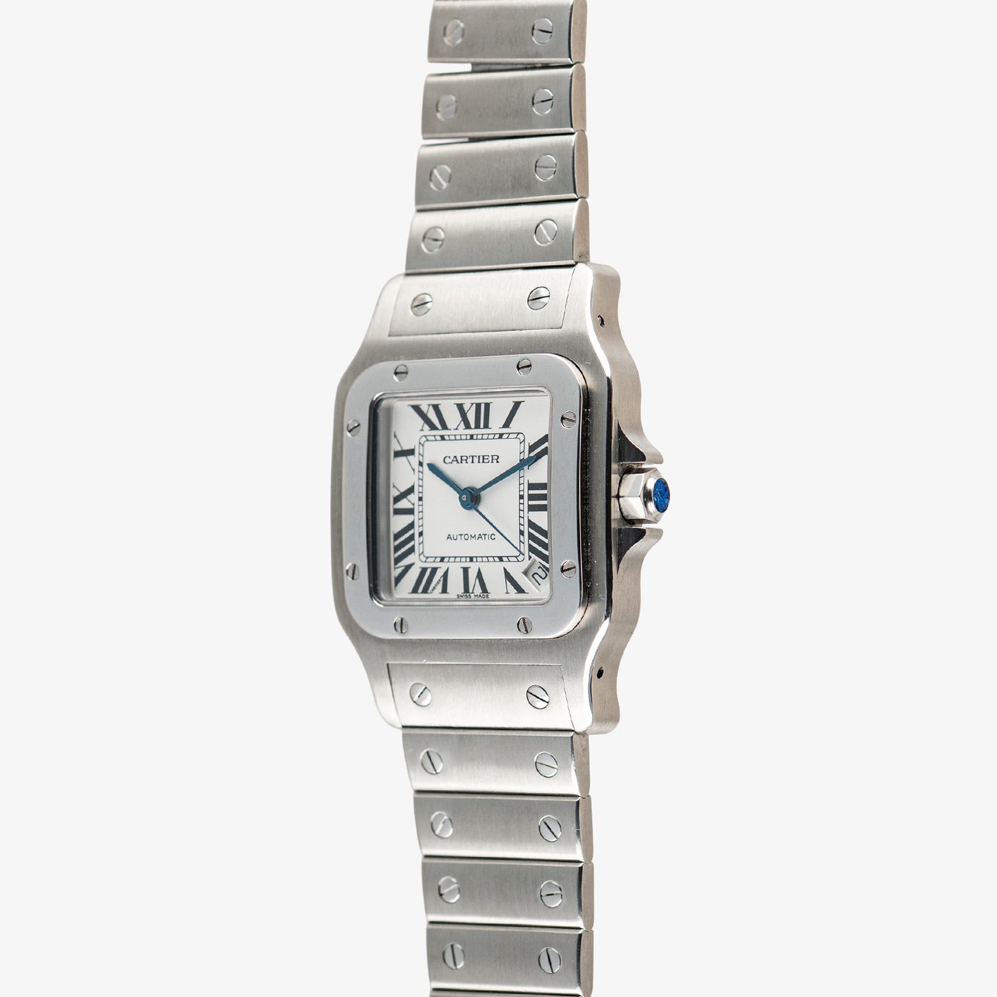 Cartier Santos Galbée M Automatic Steel White Dial 29mm