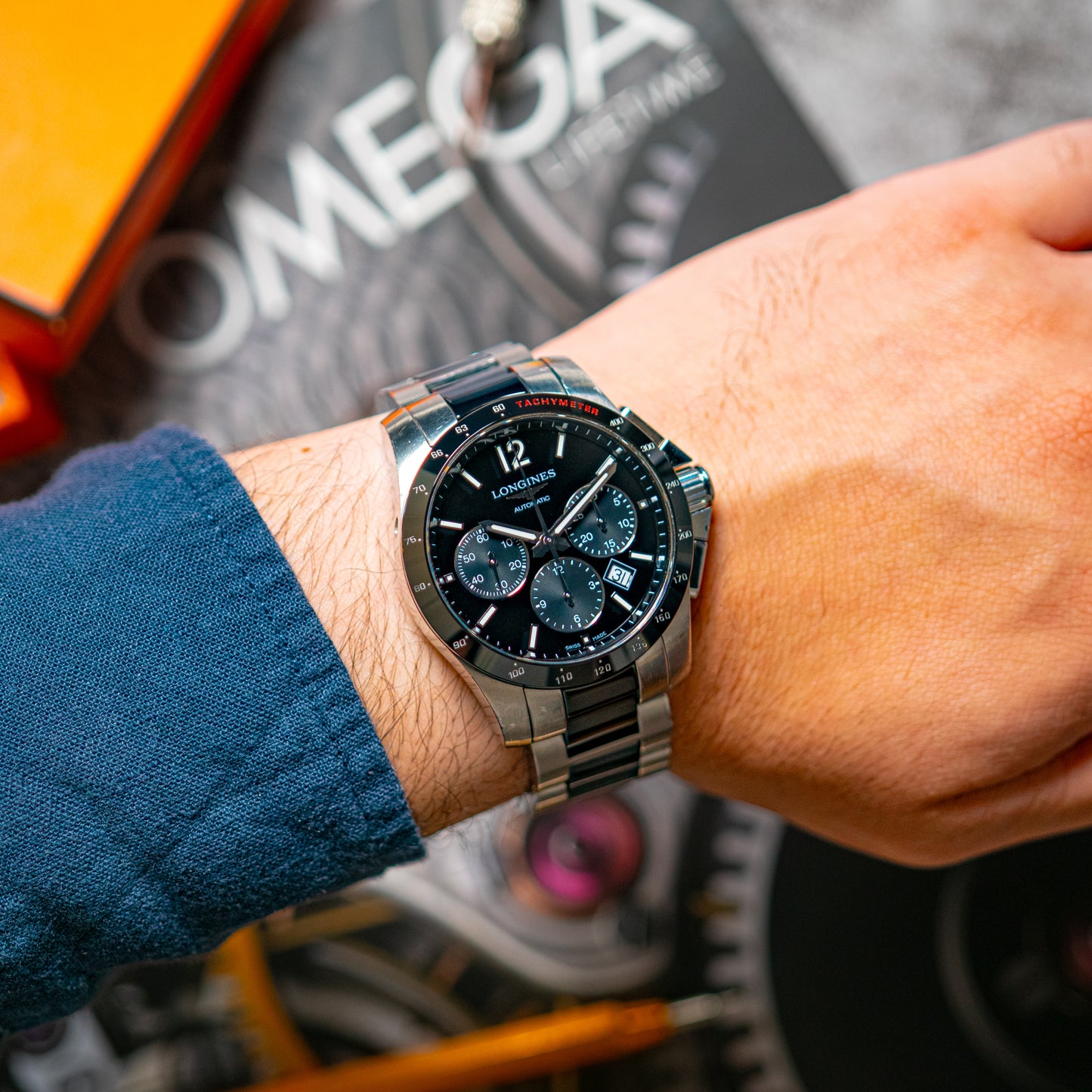Longines Conquest Chronograph Automatic Ceramic 41mm