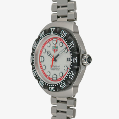 TAG Heuer Formula 1 Solargraph Quartz White Red 38mm