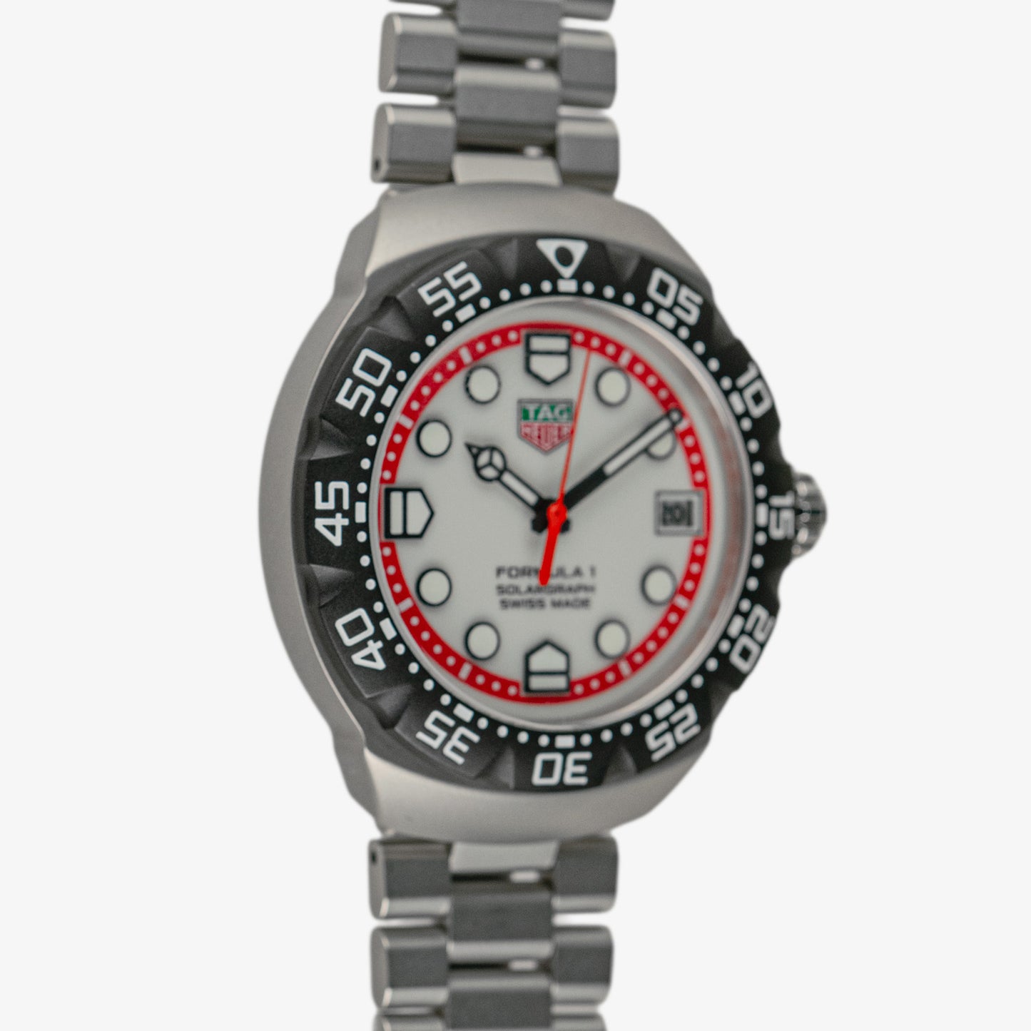 TAG Heuer Formula 1 Solargraph Quartz White Red 38mm