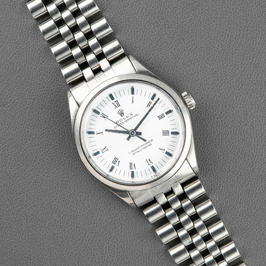 Rolex Oyster Perpetual 1002 Automatic White Roman 34mm