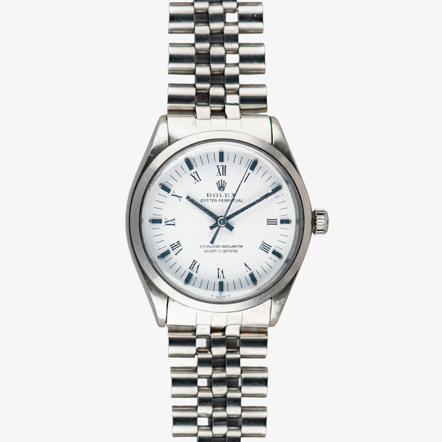 Rolex Oyster Perpetual 1002 Automatic White Roman 34mm