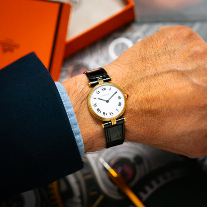 Cartier Vendôme Trinity Yellow Gold White Dial 30mm