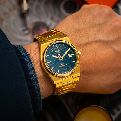 Tissot PRX Automatic Yellow Gold PVD Black Dial 40mm
