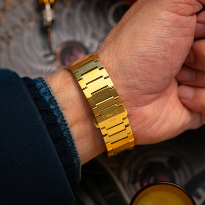 Tissot PRX Automatic Yellow Gold PVD Black Dial 40mm