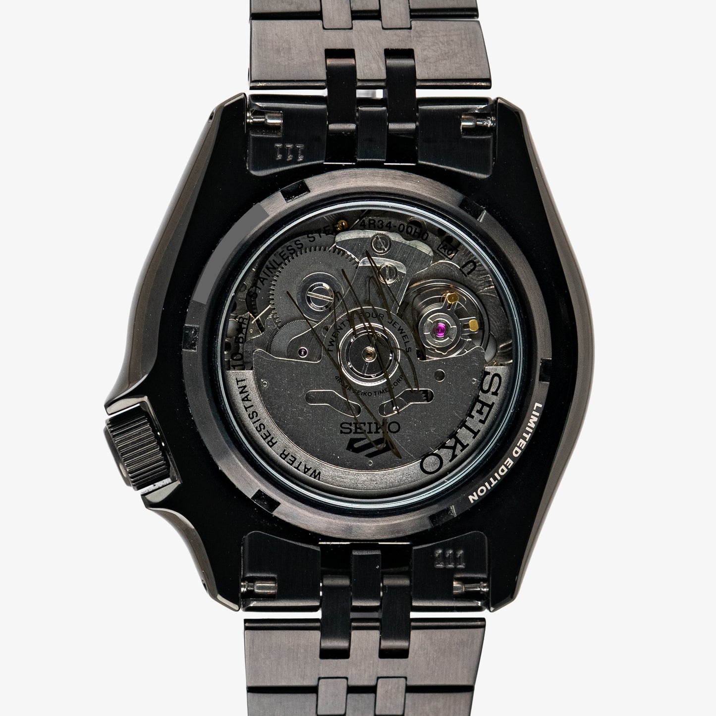 Seiko 5 Sports GMT Automatic Black PVD Pepsi 42.5mm