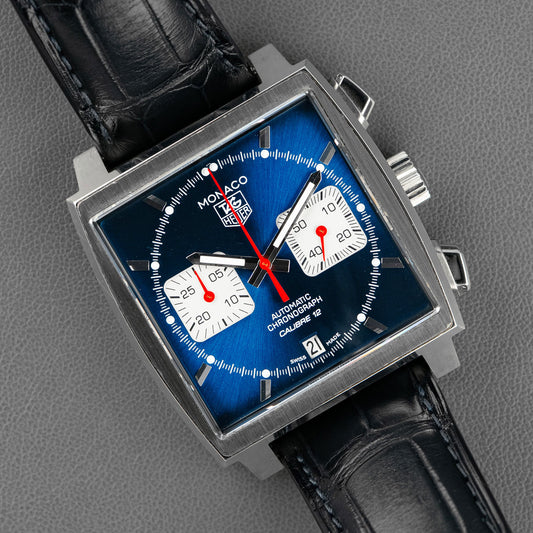 TAG Heuer Monaco Automatic Chronograph Blue Dial 39mm