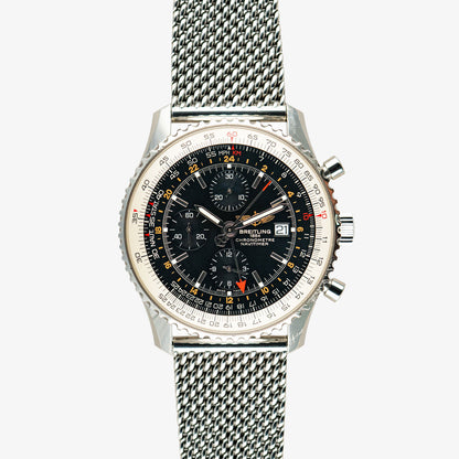 Breitling Navitimer World Steel Automatic Black Dial 46mm