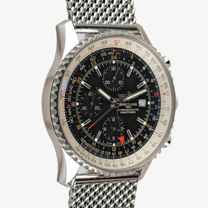 Breitling Navitimer World Steel Automatic Black Dial 46mm