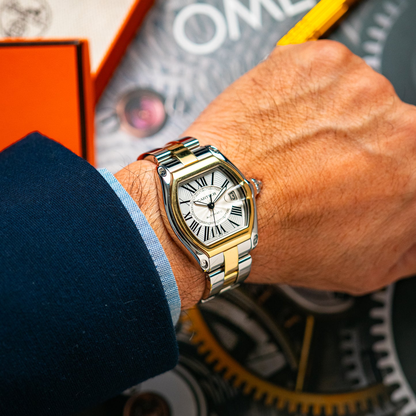 Cartier Roadster Automatic Date Two-Tone 38mm