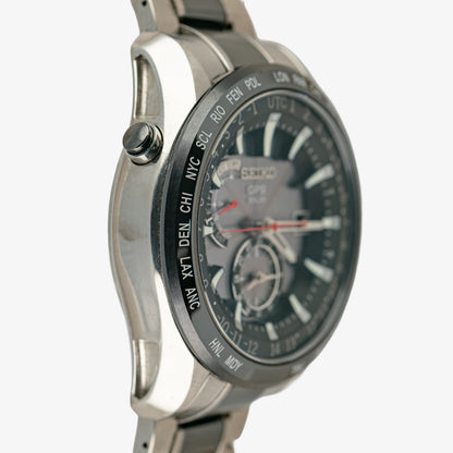 Seiko Astron GPS Solar Chronograph Black Dial 45mm