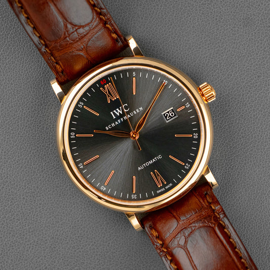 IWC Portofino Automatic Red Gold Slate Dial 40mm