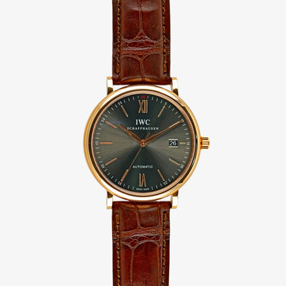 IWC Portofino Automatic Red Gold Slate Dial 40mm