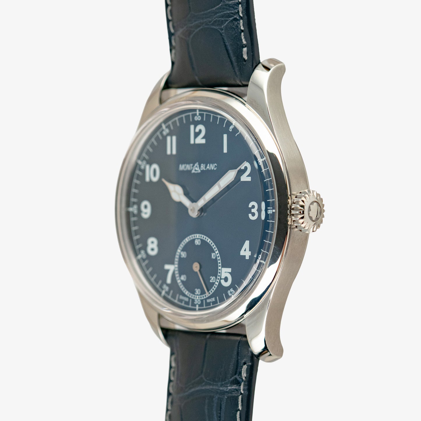 Montblanc 1858 Manual Wind 113702 Blue Dial 44mm