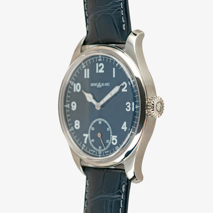 Montblanc 1858 Manual Wind 113702 Blue Dial 44mm