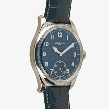 Montblanc 1858 Manual Wind 113702 Blue Dial 44mm