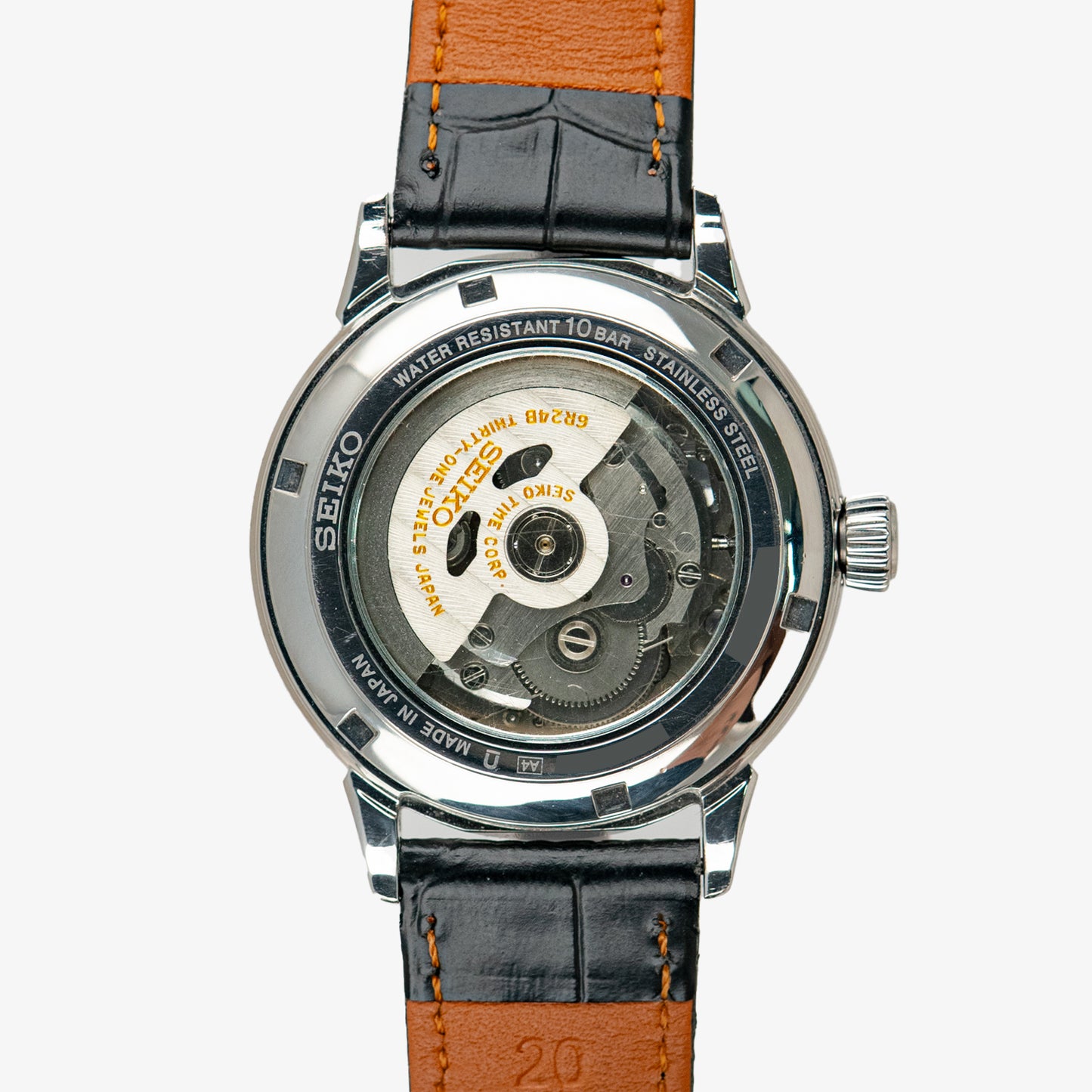 Seiko Automatic Power Reserve Retrograde Black 40.5mm