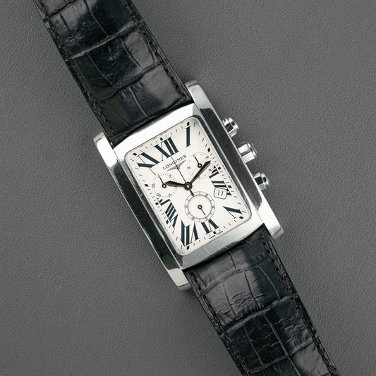Longines DolceVita Chronograph Quartz Silver Dial 28mm
