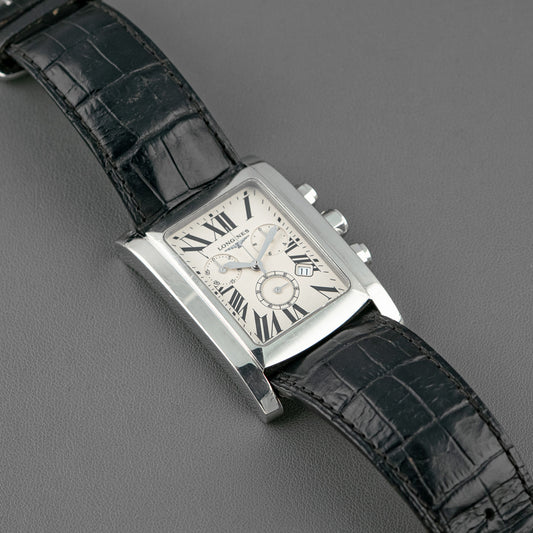 Longines DolceVita Chronograph Quartz Silver Dial 28mm