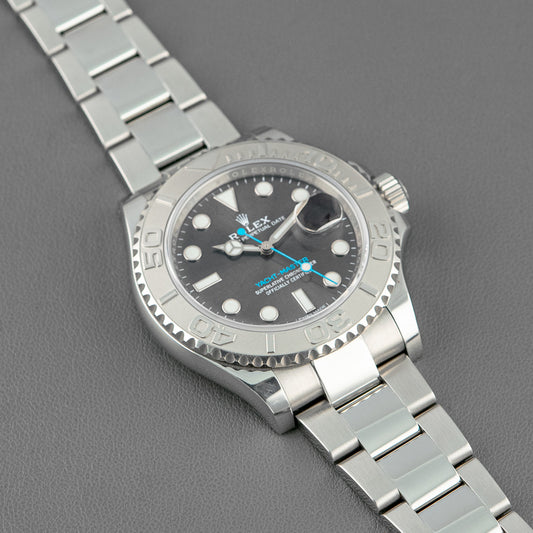 Rolex Yacht-Master 116622 Platinum Bezel Rhodium Dial 40mm