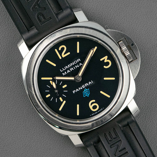 Panerai Luminor Marina Blue Logo PAM 631 Black Dial 44mm