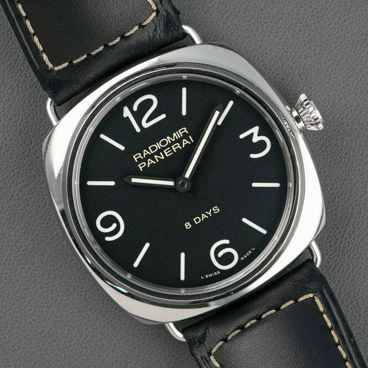 Panerai Radiomir 8 Days Manual PAM 610 Black Dial 45mm
