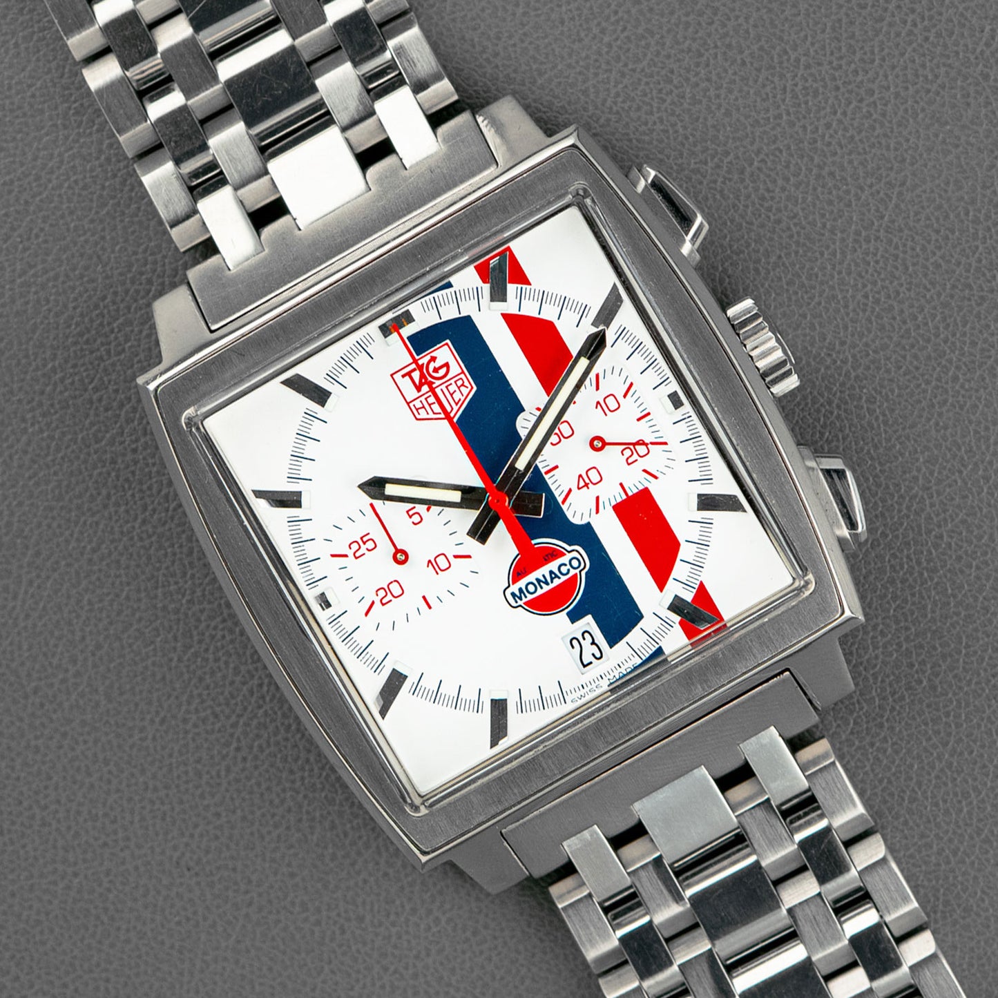 TAG Heuer Monaco Vintage White Racing Dial 38mm