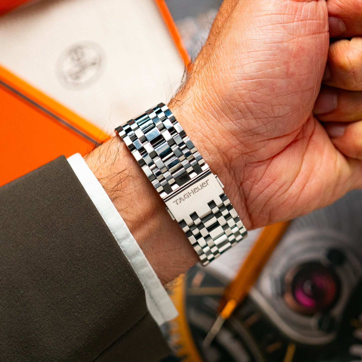 TAG Heuer Monaco Vintage White Racing Dial 38mm