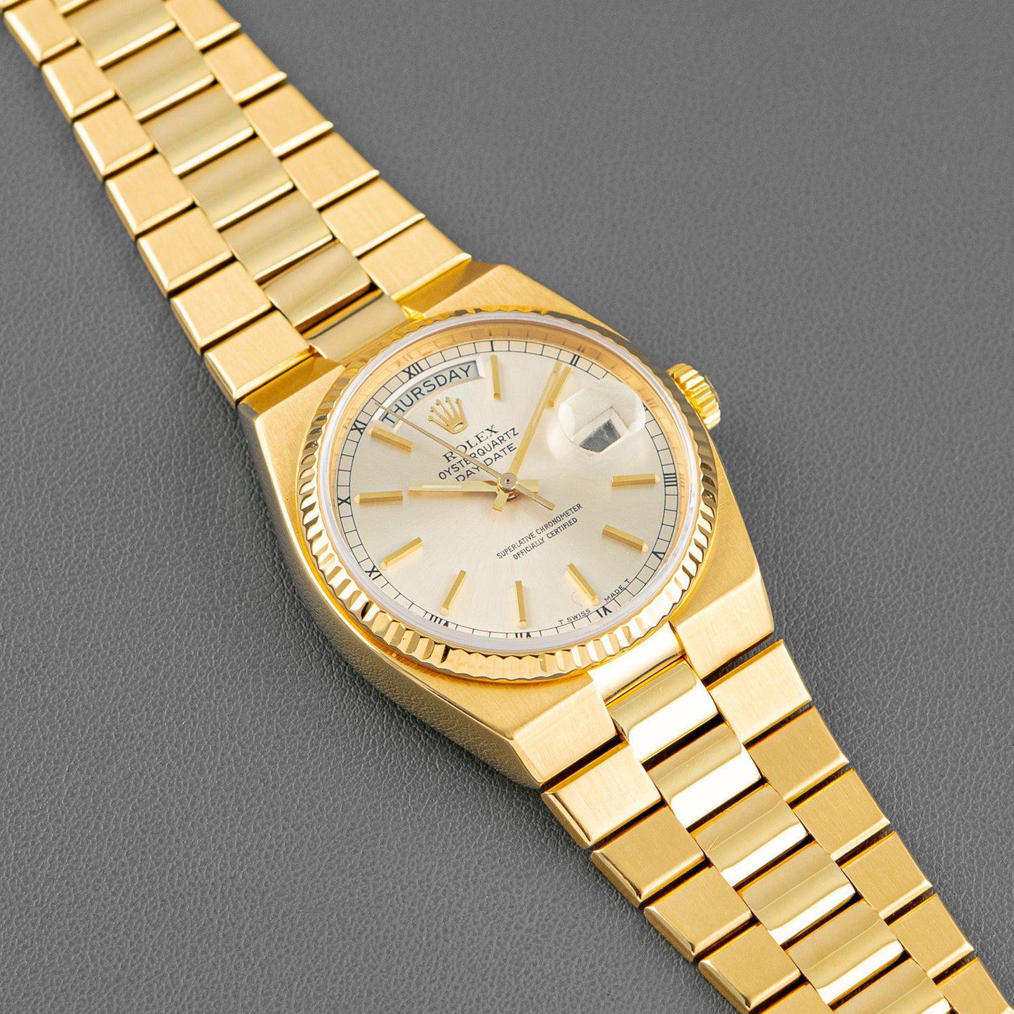 Rolex Day-Date 19018 Oysterquartz Yellow Gold 36mm