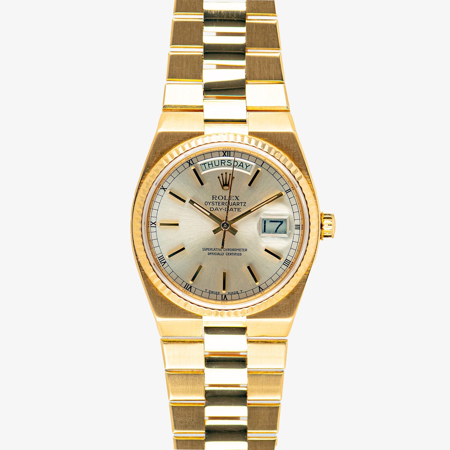 Rolex Day-Date 19018 Oysterquartz Yellow Gold 36mm